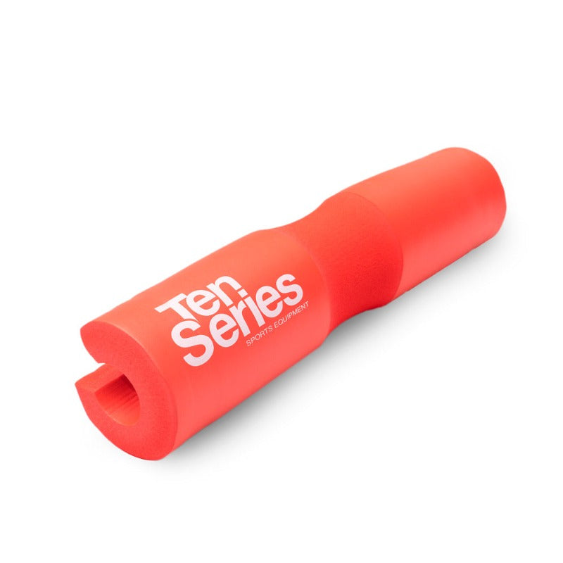 Soporte Barra Barbell Pad Rojo Ten Series