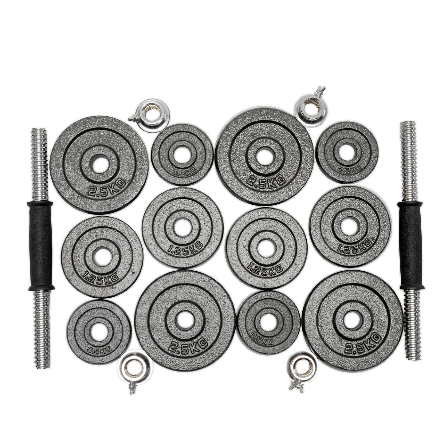 Set Mancuernas Hierro 20 Kg Ten Series