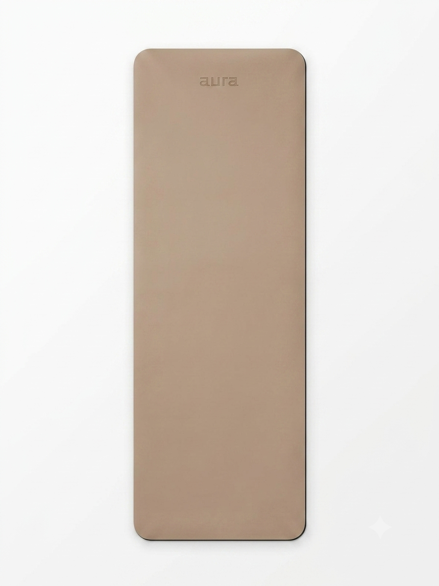 Mat de Yoga Profesional Aura Mocha 5 mm