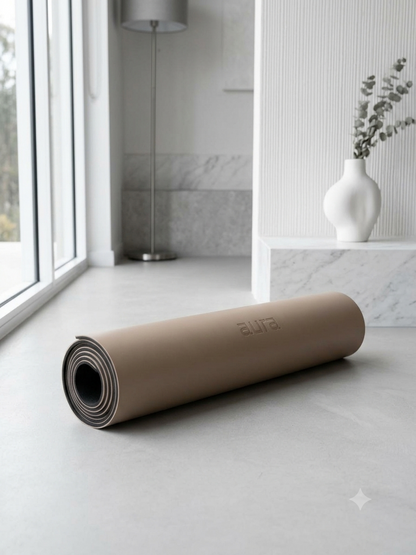 Mat de Yoga Profesional Aura Mocha 5 mm
