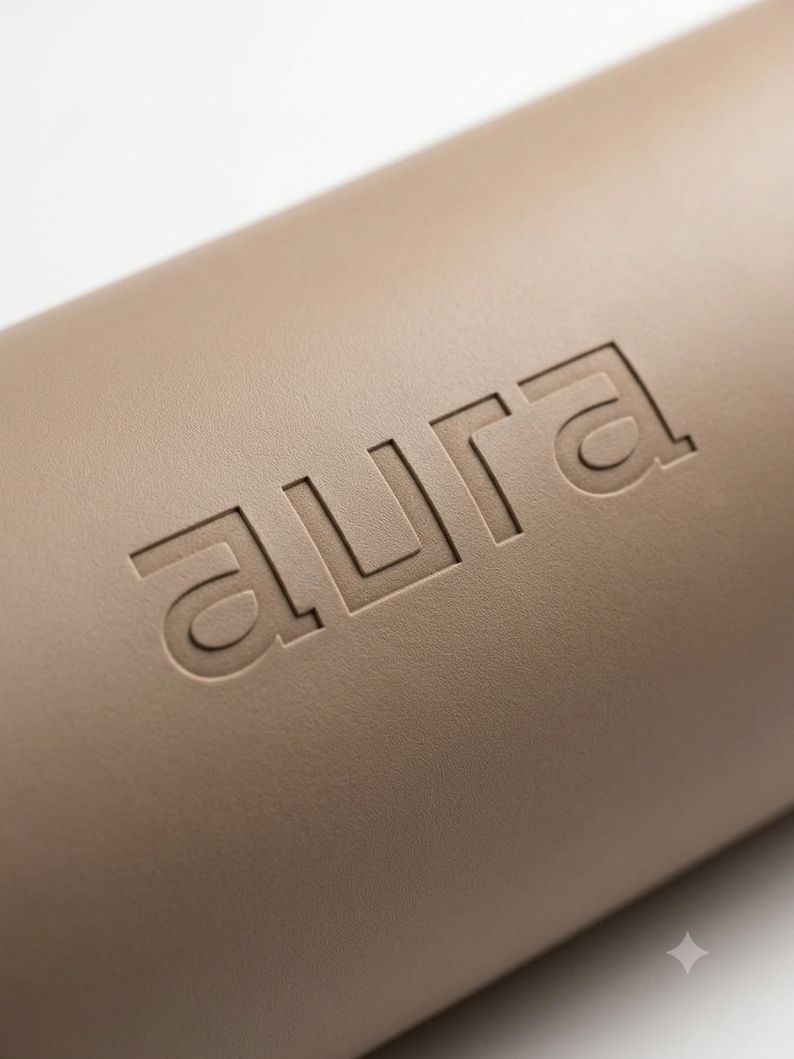 Mat de Yoga Profesional Aura Mocha 5 mm