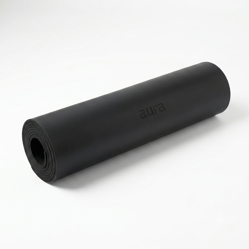 Mat de Yoga Profesional Aura Negro