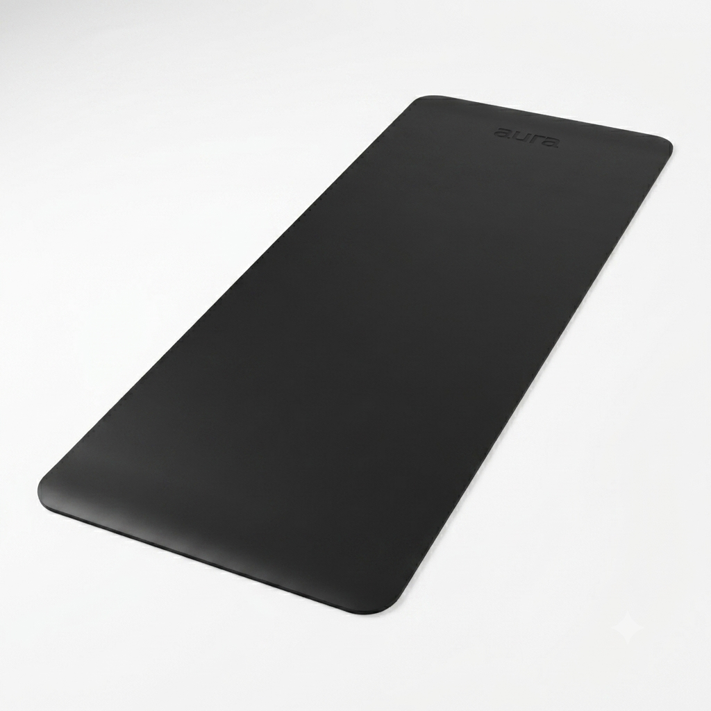 Mat de Yoga Profesional Aura Negro