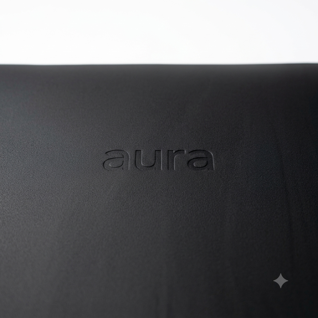 Mat de Yoga Profesional Aura Negro