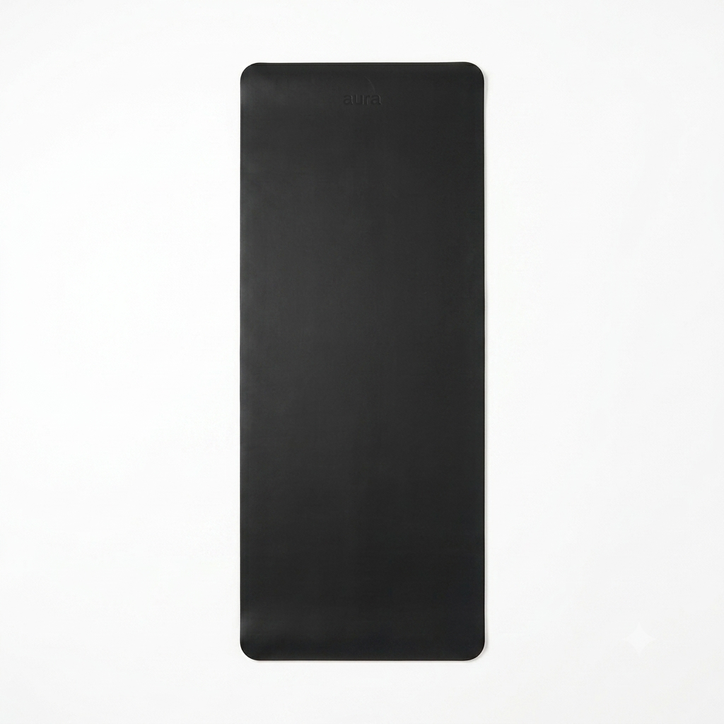 Mat de Yoga Profesional Aura Negro