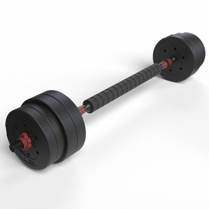 Set Mancuernas 2 en 1 Fitmax 30 Kg PVC Rojo