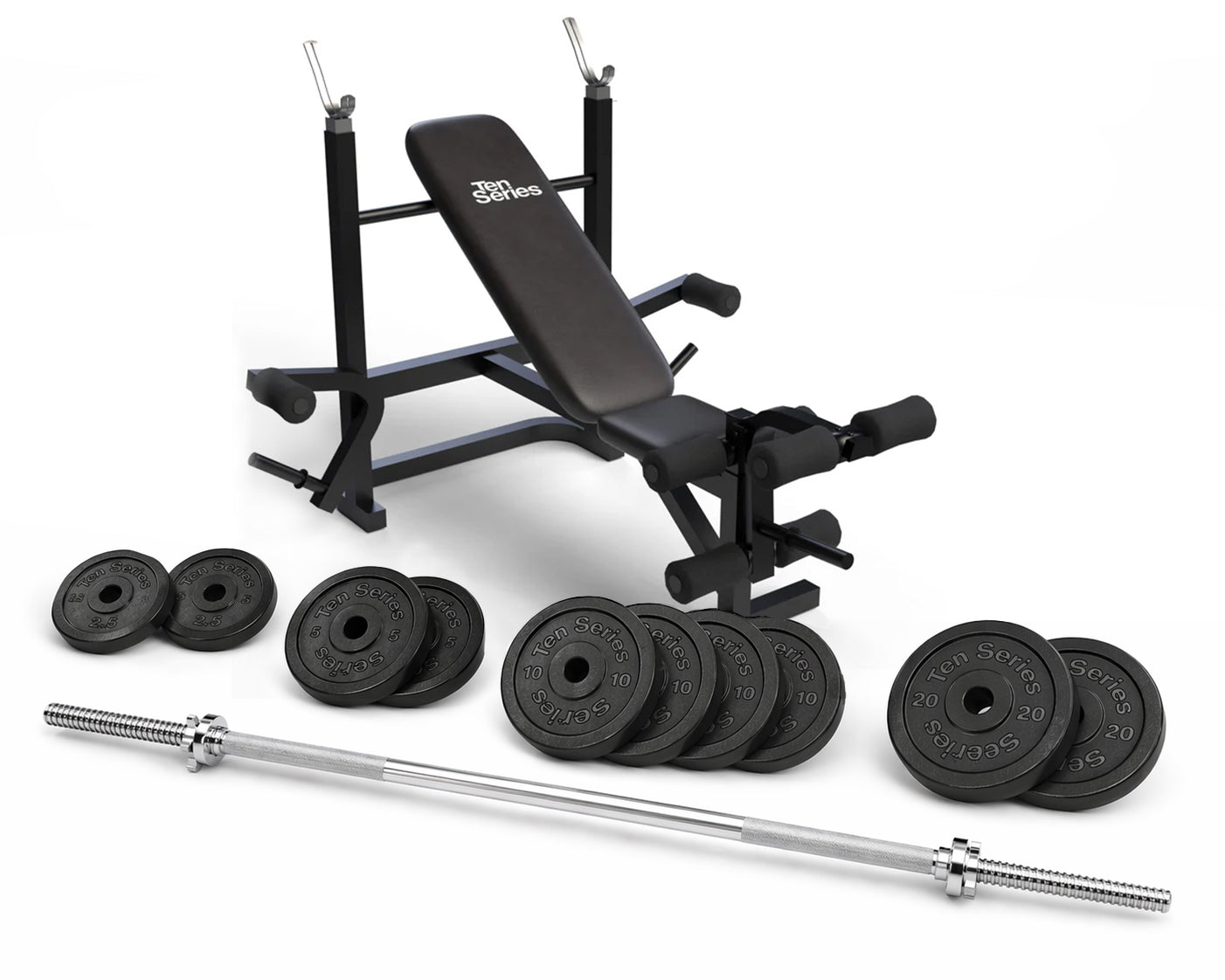 Set press de banca pre-olímpico de 100 kg