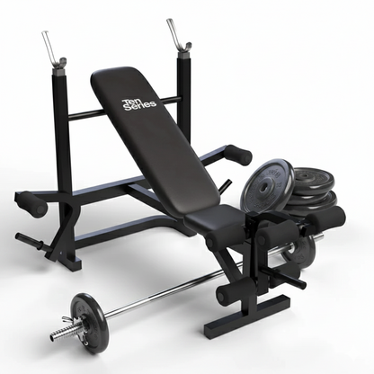 Set press de banca pre-olímpico de 100 kg