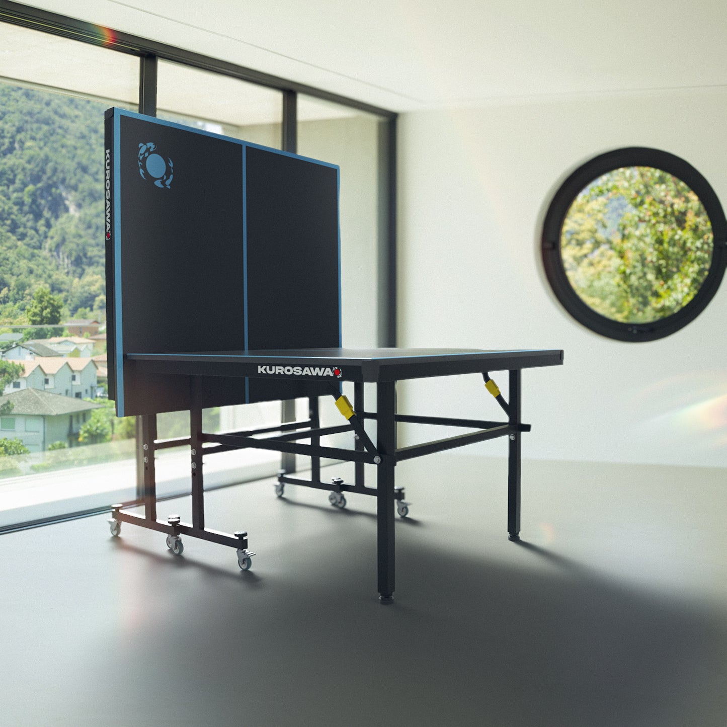 Mesa De Ping Pong Showa Blue Kurosawa - Reacondicionado