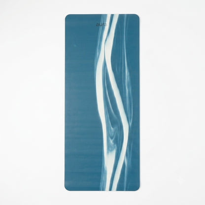 Mat de Yoga Profesional Aura Azul Mármol