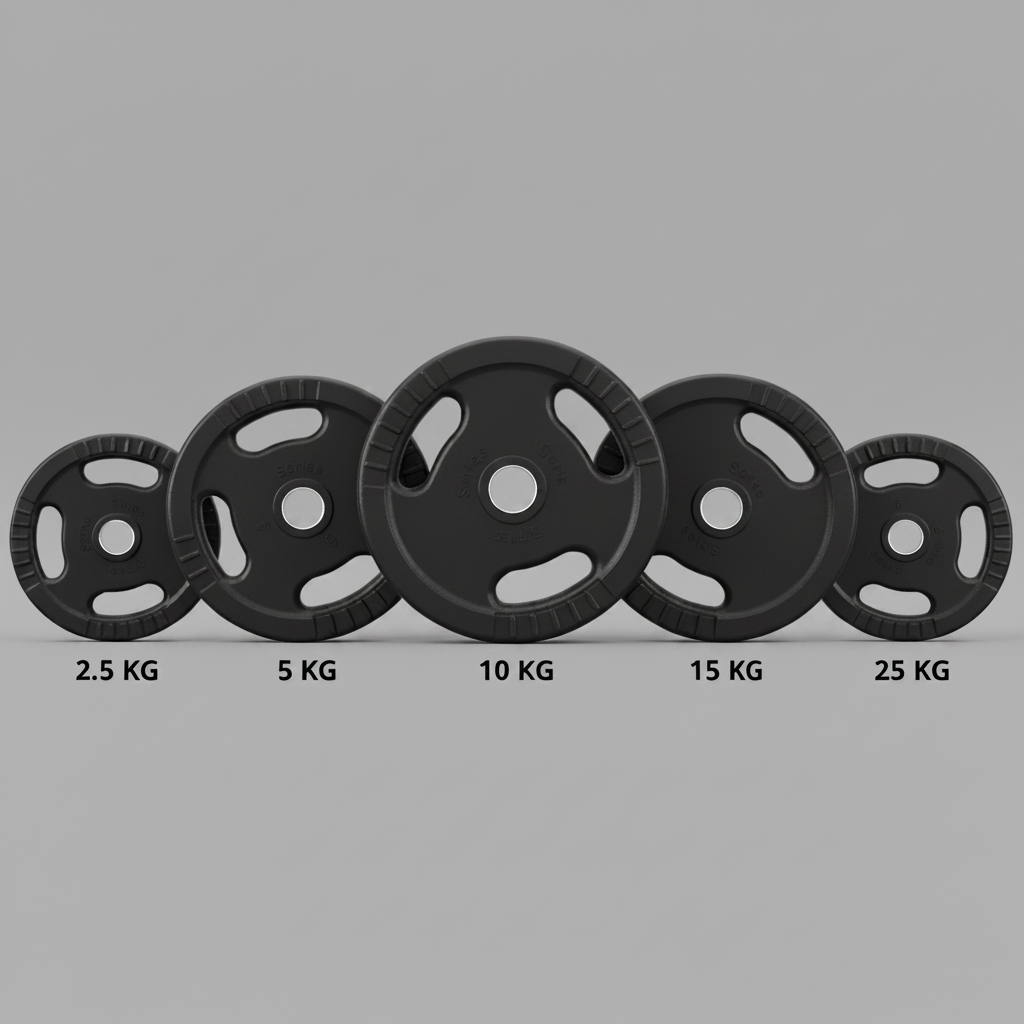 Discos Olímpicos con Agarre (2.5 kg a 25 KG) Ten Series