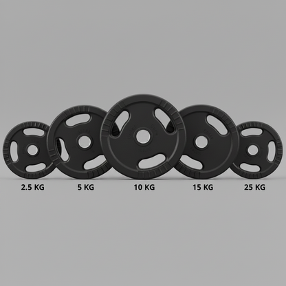 Discos Olímpicos con Agarre (2.5 kg a 25 KG) Ten Series